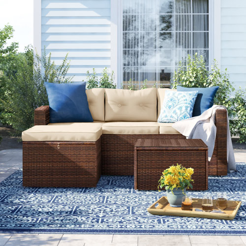 Sol 72 Outdoor™ Arlington 4 Person Outdoor Seating Group with